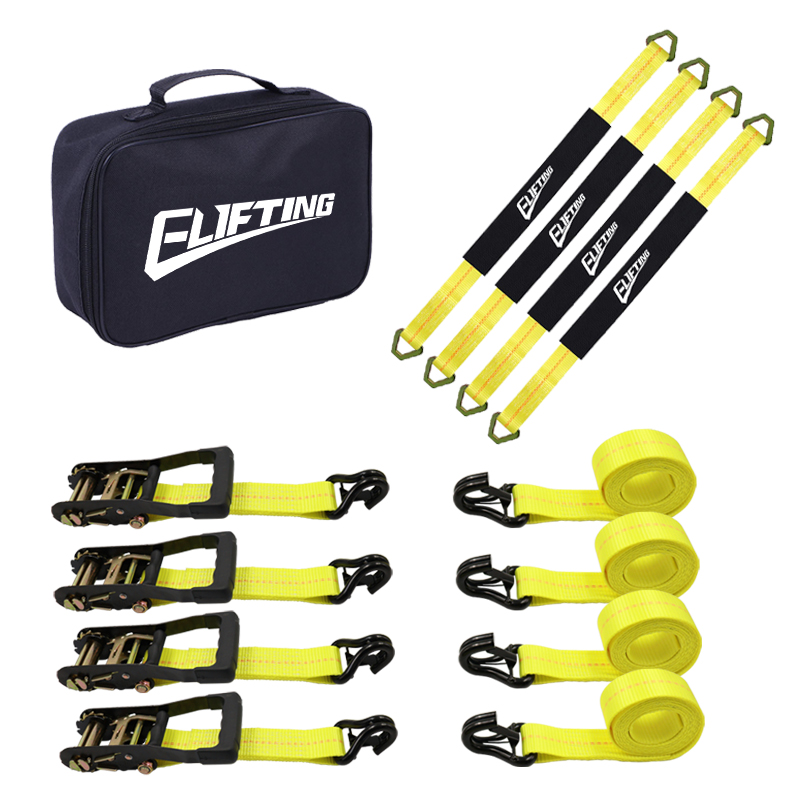 2 hüvelykes x 8 ″ kötéssel a tengelyhevederek beállítása （4-Pack bel